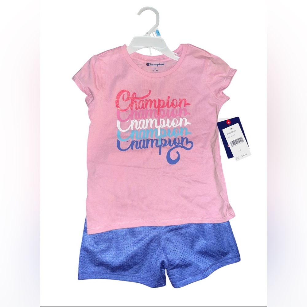 Champion Tee with Mesh Shorts